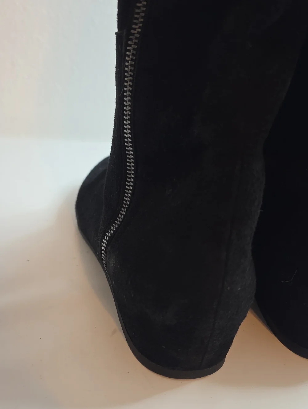 STUART WEITZMAN LEATHER SUEDE OVER THE KNEE TALL BLACK BOOTS LADIES 8.5